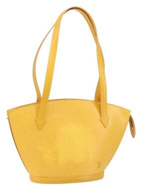 Authentic LOUIS VUITTON Epi Saint Jacques Poignees Long Bag Yellow M52339 LV